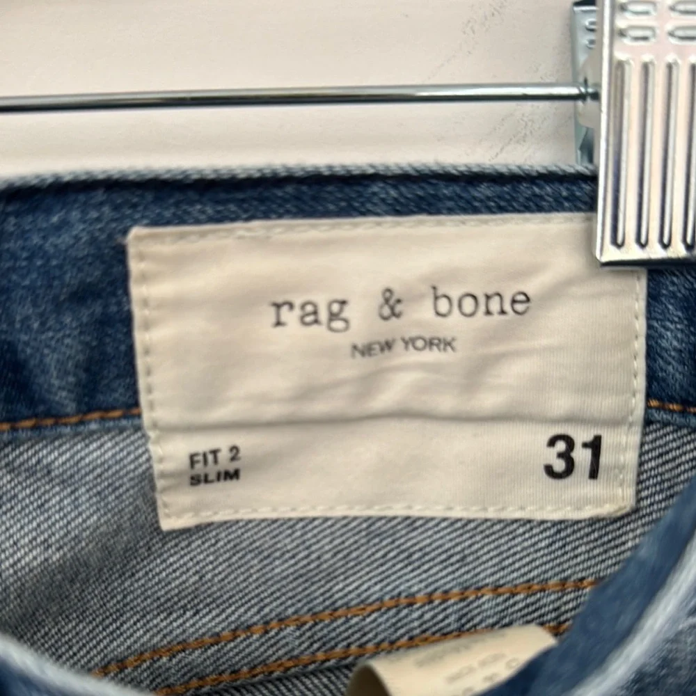 MEN Rag & Bone Slim Blue Jeans Timeless Appeal - Picture 2 of 8